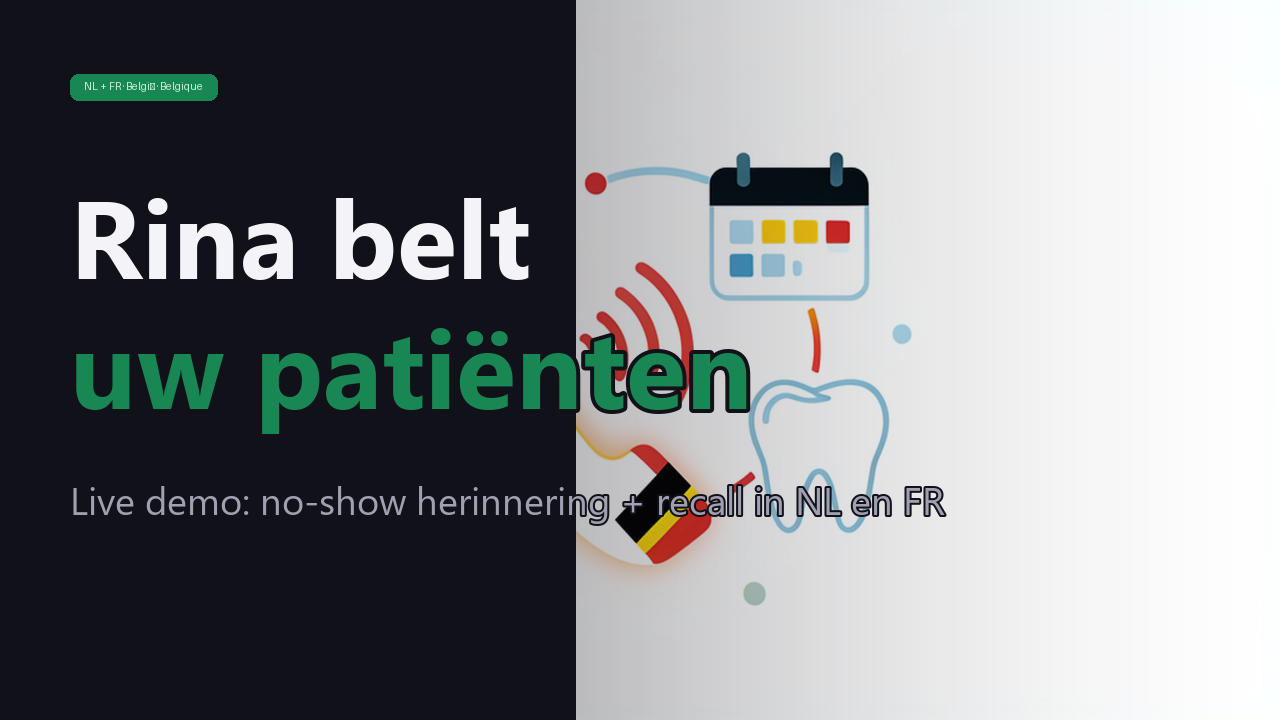 Voorbeeld van Rina die een patiënt terugbelt